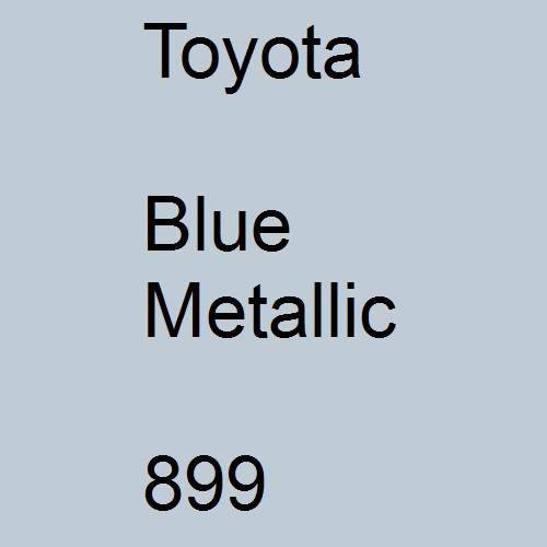 Toyota, Blue Metallic, 899.